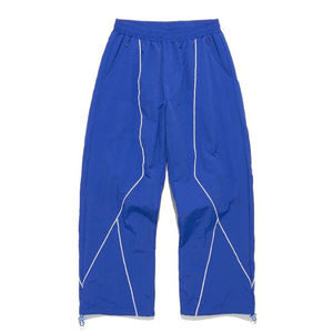 Ensemble de jogging pour hommes grande taille Veste de survêtement en duvet zippé en patchwork Veste et pantalon de survêtement coupe-vent uni personnalisé - Product Image 6