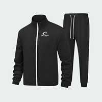 Survêtement d'hiver pour homme Ostriya de qualité supérieure, 100% coton, col montant, décontracté, uni, grande taille, personnalisable