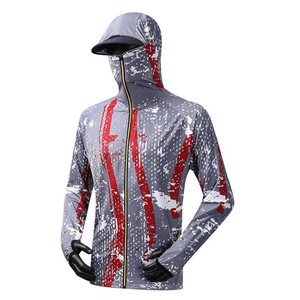 Men's Custom Design Long Sleeve Fishing Jersey Breathable Quick Dry & Windproof Waterproof Sublimation Hoodie - Product Image 3