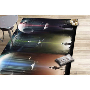 Tapis Star Wars : Tapis spatial moderne antidérapant, tapis imprimé, tapis fin non tissé - Product Image 2