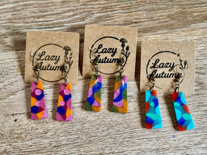 Pendientes Largos y Colgantes de Resina Epoxi Hechos a Mano, Ecológicos, de Alta Calidad y Ligeros para Bodas - Product Image 3