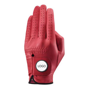 Guantes de golf para mujer de alta calidad, logotipo personalizable, cuero Cabretta genuino, empuñadura de mano izquierda y derecha para piel de oveja deportiva - Product Image 3