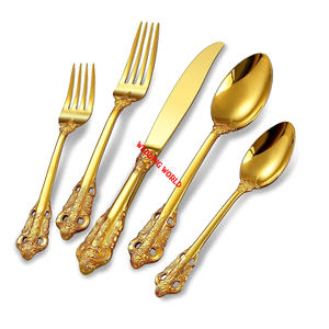 Nouveaux couverts en métal personnalisés finis en métal couverts faits à la main vente chaude en gros de nouveaux couverts en métal élégants. - Product Image 6