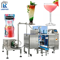 Machine de remplissage et de scellage Doypack pour emballages mini-sachets stand-up CE, sacs Mylar, jus, liquides, cocktails, boissons aux fruits, 100ml, 500ml