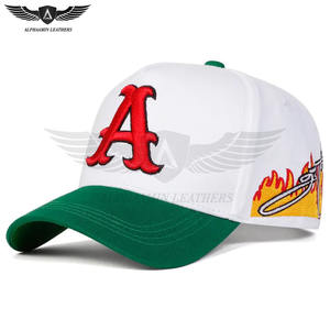Gorra de Béisbol Ajustable para Hombre con Diseño Lateral de Llamas, Estilo Casual, Mejor Material, Logotipo Personalizado, Protección Solar, Gorras Trucker - Product Image 5
