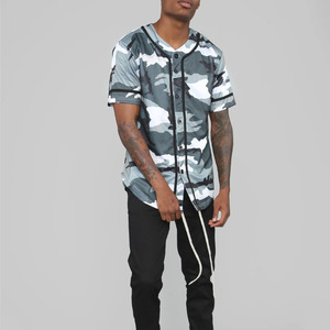 เสื้อเจอร์ซีย์มีกระดุมเสื้อกีฬาเบสบอลและซอฟต์บอลสินค้าออกใหม่ - Product Image 2