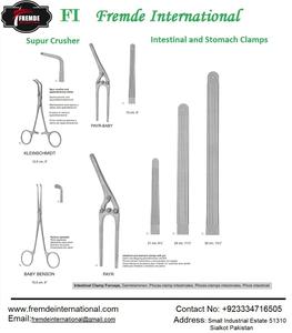 Fórceps de abrazadera intestinal Fehland y fórceps de abrazadera intestinal Hayes Certificado CE e ISO - Product Image 5