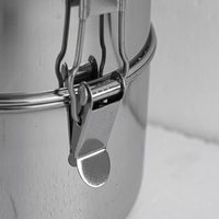 Boîte à lunch de qualité supérieure, 3 étages, en acier inoxydable, avec clip, grande boîte à lunch, boîte à goûter, récipient alimentaire, couvercle hermétique anti-fuite