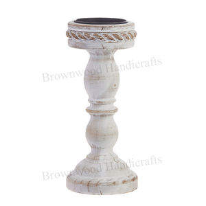 <span class=keywords><strong>Portacandele</strong></span> alto classico in <span class=keywords><strong>legno</strong></span> <span class=keywords><strong>bianco</strong></span> per la casa e soggiorno decorazioni ristorante di buona qualità al prezzo all'ingrosso - Product Image 5