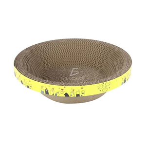 Moderna e Lussuosa Tiragraffi Grande per Gatti in Cartone Reversibile con Letto Interattivo in Legno e Giocattolo, Cuccia per Gatti in Materiale Sisal - Product Image 4