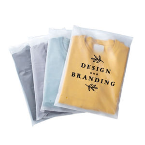 ถุงพลาสติกสำหรับบรรจุเสื้อผ้าแบบฝ้ามีซิปถุงพลาสติกงานตามสั่ง - Product Image 1