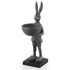 Bol à lapin en métal Bol de stockage en aluminium fini or antique Bol de service à sauce et à rattrapage au prix de gros - Product Image 3