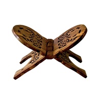 Support de livre saint en bois fabriqué à la main élégant support de Rehal pliant pour le coran Gita Bible lecture spirituelle et culte