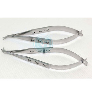 Tijeras Corneosclerales Reutilizables, Hojas Medianas, Curvadas a la Izquierda, Herramientas de Microcirugía Oftálmica, Precio de Fábrica, Venta al por Mayor - Product Image 3