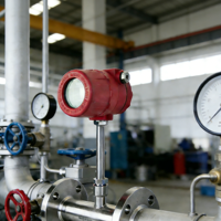 Débitmètre thermique de gaz intelligent DN50 à économie d'énergie 1,6 Mpa pour l'azote, l'oxygène, la surveillance énergétique des usines de ciment