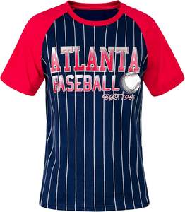 Conjunto Deportivo para Fanáticos del Béisbol, Camiseta Sublimada con Rayas, Mangas Raglán, Transpirable - Product Image 2