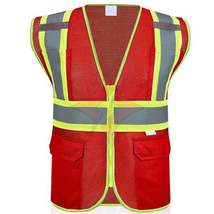 Veste de sécurité réfléchissante imperméable de qualité supérieure pour hommes, nouvelle arrivée en gros, conforme à la norme ANSI de classe 1, pratique pour les voyages, professionnelle - Product Image 1