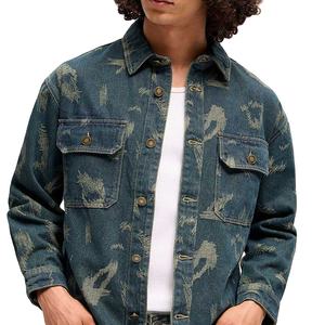 Chaqueta Vaquera de Invierno para Hombre, Talla Grande, Estilo Urbano, Diseño de Parches Ecológico Hecho a Medida, Alta Calidad 2026 - Product Image 3