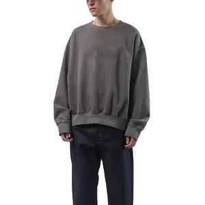 Sudadera de Forro Polar Grueso de 400g para Hombre, Estilo Urbano, con Bolsillo Frontal, Lavado Ácido, MADE BY HS 2026 - Product Image 1