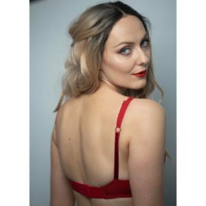 Sujetador de algodón Lily de corte bajo bordado floral diseño más cómodo y suave - Product Image 3