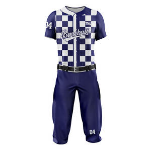 Fabricante al por mayor de encargo de la Escuela Secundaria de sublimación de béisbol Softball uniforme de jóvenes camisetas de béisbol - Product Image 1