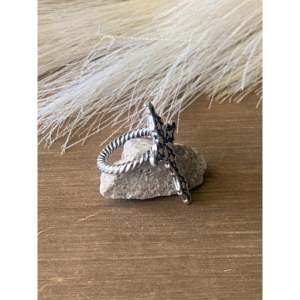 Anillo de Plata de Ley con Cruz Cristiana Vintage, Anillo Delicado para Pareja, Joyería de Acero Inoxidable con Baño de Platino, Regalo Romántico - Product Image 3