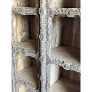 <b>Rustic</b> Wooden <b>Bookshelf</b> for Home Office Living Room Bedroom School Hotel with Durable Metal Construction Bookcases Cabinet - Product Image 4