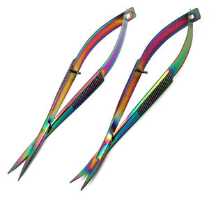 Tijeras Profesionales para Cutículas con Resorte, Tijeras Rusas de Punta Fina con Resorte, Herramientas de Belleza de Acero Inoxidable para Cejas y Cutículas - Product Image 5