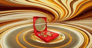 Vajilla o vajilla tradicional india de 9 piezas, juego de cena duradero Thali, cuencos, cuchara de vidrio, chapado en latón - Product Image 3