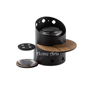 Calentador Dallah de forma redonda de hierro con el calentador Dallah de tamaño personalizado de la más alta calidad para uso doméstico en utensilios de cocina - Product Image 3