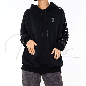 Sweat-shirts à capuche surdimensionnés légers pour femmes avec logo sur le devant - Confortables, respirants, en élasthanne et nylon, écologiques, séchage rapide, vêtements décontractés - Product Image 5