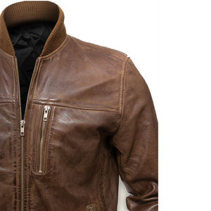 Veste de motard pour hommes de qualité supérieure vintage antique fermeture à glissière personnalisable mode d'hiver-vente en gros - Product Image 3