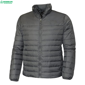 Blouson d'hiver personnalisé en toile pour homme, style urbain Behram International, coupe-vent, grande taille, haute qualité, col montant - Product Image 3