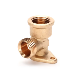 Codo de compresión Chapado en pared hembra de latón de salida de fábrica, accesorio de tubería para fontanería, saneamiento y ducha - Product Image 4