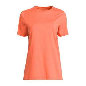 T-shirt personnalisé pour femme, col rond, manches courtes, uni, respirant, en tissu polaire écologique, gaufré - Product Image 1