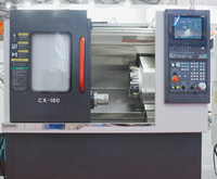 Tour CNC à banc incliné compact avec broche à axe C A2-5 pour tournage de précision de raccords en laiton et de broches de précision