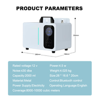 Diffuseur d'arômes intelligent électrique professionnel en métal pour grands espaces commerciaux, machine d'aromathérapie pour hôtels français
