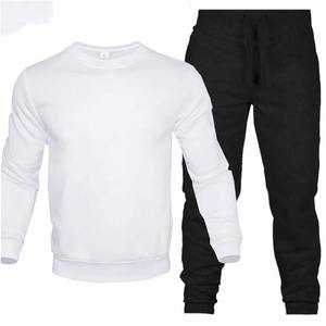 ชุดวอร์ม2ชิ้นคอกลมสำหรับผู้ชายชุดวอร์มมีฮู้ดกางเกงเชือกผูกกางเกงกีฬาวิ่ง - Product Image 6