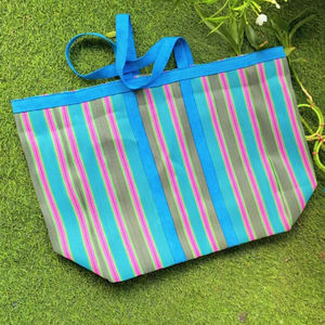 Mini bolsas de compras de PP tejidas ecológicas de nailon, polipropileno reciclado sostenible, plástico reciclado hecho en India, reciclado a granel - Product Image 1