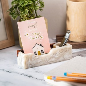 Eco-Friendly Wooden Card <b>Holder</b> Wallet for Men & Women Slim Solid Wood Case for Credit & <b>ID</b> Cards - Product Image 5