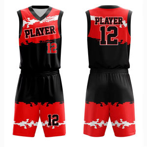 Conjunto de Uniforme de Baloncesto Reversible Personalizado, Impreso, 100% Poliéster, Secado Rápido, Transpirable, Cómodo, Tejido de Malla, Sin Mangas - Product Image 3