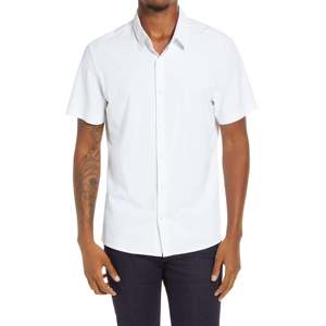 เสื้อยืดอเมริกันทรงสลิมฟิต สีขาว ผ้าป๊อปลิน สำหรับออกกำลังกาย ทรงโอเวอร์ไซส์ ดีไซน์เรียบง่าย พร้อมลายพิมพ์ - Product Image 1