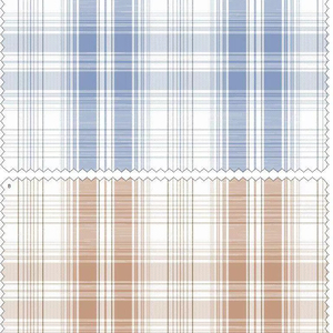 Tissu de chemise et de robe de qualité supérieure en lin et coton teint en fil, à carreaux Oxford, pour l'exportation - Product Image 1