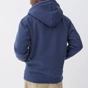 Sweat à capuche zippé en coton 450GSM de qualité supérieure pour hommes coupe surdimensionnée imprimé personnalisé OEM blanc Streetwear uni Vintage 100% coton hiver - Product Image 6