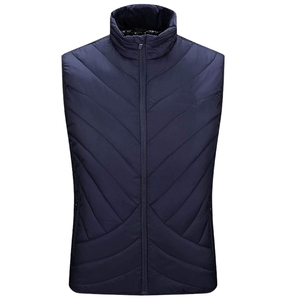 Gilet matelassé pour hommes veste d'hiver gilets gonflés chauds hommes extérieur sans manches gilet léger résistant à l'eau - Product Image 1