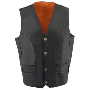 Chaleco forrado de lana de cuero de oveja Real 2025 de moda, Chaleco Ajustado para motociclista estilo motociclista para mujeres y hombres - Product Image 6