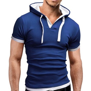 Camiseta de algodón 100% de verano para hombre, camiseta transpirable de manga corta, camisetas informales para gimnasio, camiseta para correr, ropa para hombre con logotipo personalizado - Product Image 1