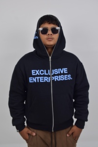 เสื้อมีฮู้ดของผู้ชายเสื้อสวมหัวพิมพ์ดิจิตอลผ้าฟลีซยาวลำลองสีพื้นขนาดพิเศษดีไซน์ตามสั่ง - Product Image 3