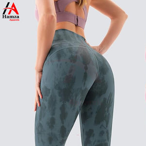 Pantalones cortos de Yoga sólidos de cintura alta tela de poliéster suave 180 GSM cuatro vías estiramiento a prueba de viento transpirable sin costuras pantalones cortos de mujer Hamza - Product Image 4