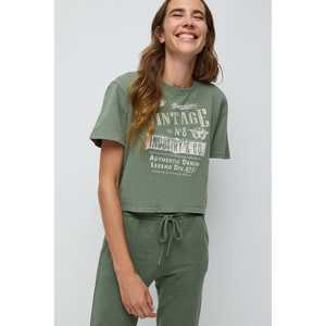 Sweat-shirt imprimé à manches courtes 100 % coton - Product Image 1